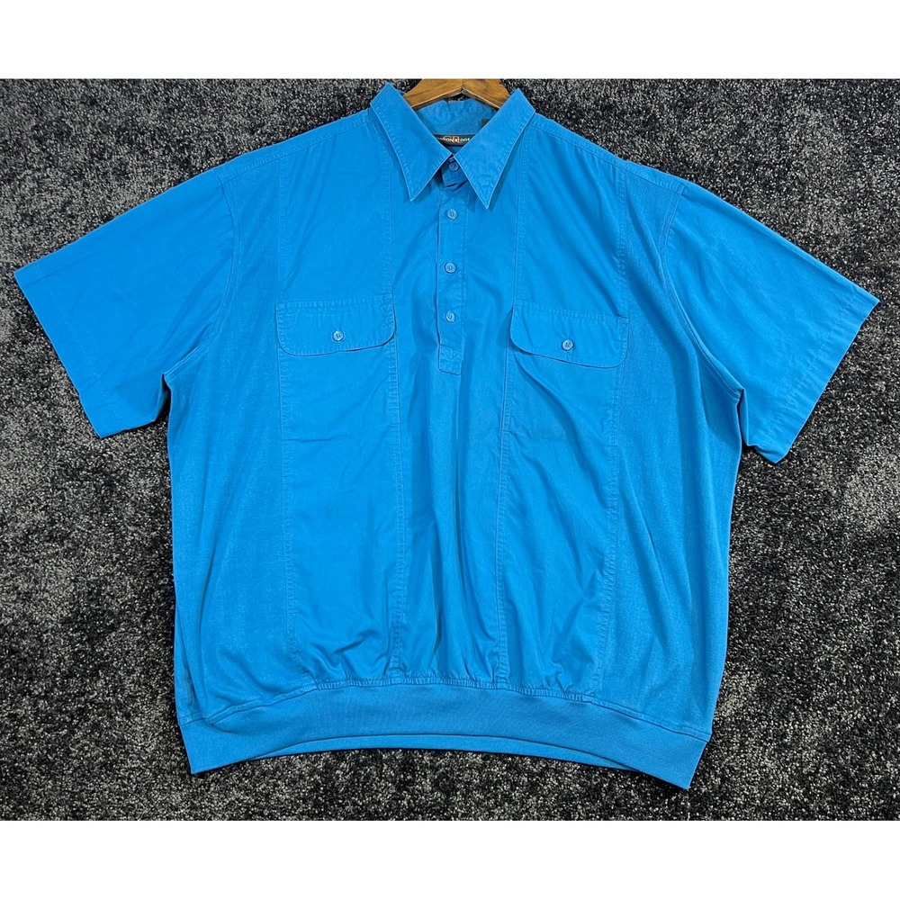 Canyon Ridge Men's 2XL Blue Short Sleeve Casual‎ Popover Polo Shirt